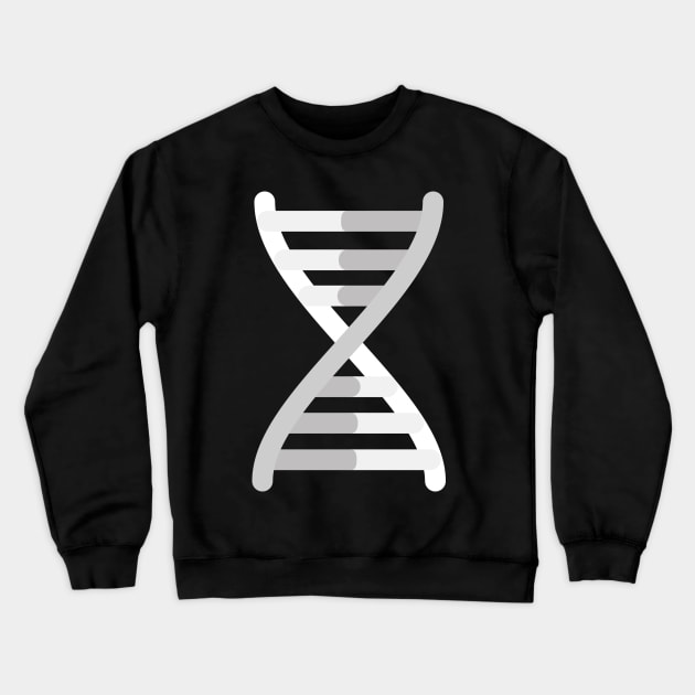 Genetics  DNA Strand Scientist Crewneck Sweatshirt by ballhard